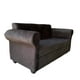 thumbnail image 3 of Sofa 2 Cuerpos Barcelona Felpa Negro, 3 of 3