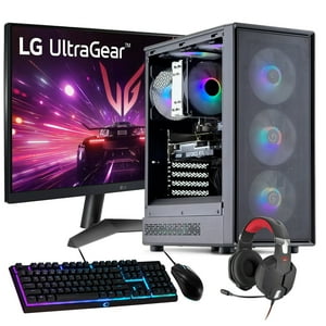 Hyperpc.Cl - Pc Gamer + Monitor 24 + Perif: Amd Ryzen 5 5600Xt 16Gb 1Tb Rtx 3050 Wifi 6Xfan