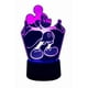 thumbnail image 1 of Lampara Ilusion 3D Mickey Mouse de 7 colores, Base touch, 1 of 8