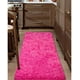 thumbnail image 3 of Pasillera alfombra peluda liviana 70x150 ultra suave FUCSIA, 3 of 3