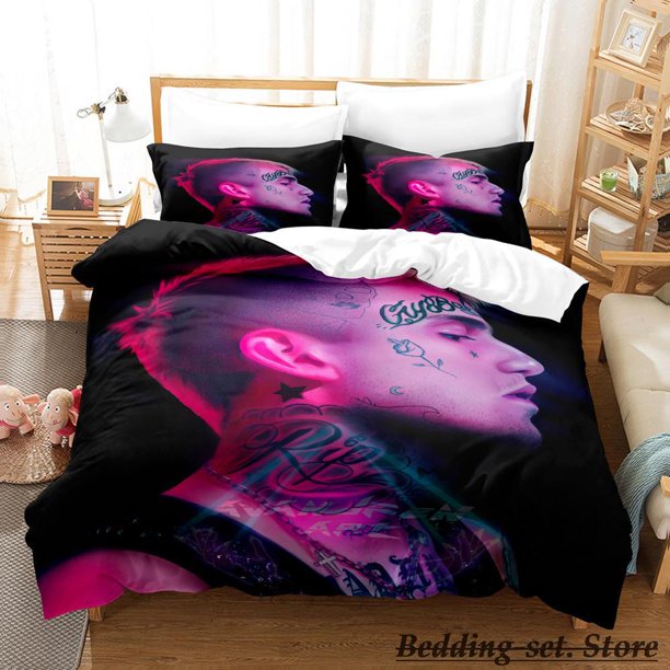 Lil Peep Bedding Set Bed Set Adult Kid Bedroom Duvetcover Setsparure de lit Bed