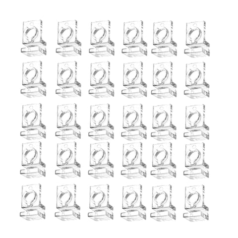 Magideal - 30 Uds. Clips Para Tapa De Vidrio Para Pecera, Abrazaderas Para Tapa De Acuario, Soporte Para Tanque De Peces, Abrazaderas De Fijación Para Tubería De Para 5Mm