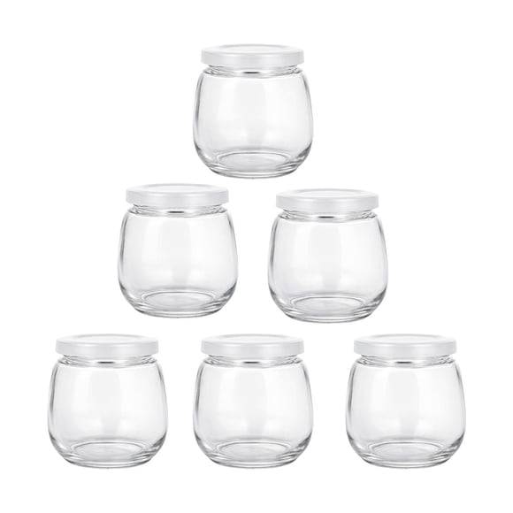 Pack De 6 Frasco De Vidrio 200Cc Tapa Hermética Plastica