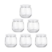 Mova - Pack De 6 Frasco De Vidrio 200Cc Tapa Hermética Plastica