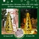 thumbnail image 2 of Paquete de 2 luces de cristal de mercurio para árbol de Navidad con temporizador (dorado), 2 of 3