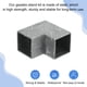 thumbnail image 4 of Kit de Soportes para Gazebo de 2 Vías, Conector de Esquina de Codo de Aluminio, Kit de Base de Poste para Carpintería DIY para Madera de 1.3" x 1.3" para Gazebo de Patio Exterior (Paquete de 12), 4 of 6