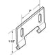 thumbnail image 3 of Guía inferior para puerta de ducha Prime-Line, sin marco, de plástico gris, 3 of 6