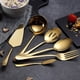 thumbnail image 3 of suxuMhao Juegos de Vajilla - Dorado, Talla Única (1 Juego), Juego de Cubiertos, Juego de Platos, Juegos de Vajilla, Vajilla de Acero Inoxidable Premium, Fiestas y Uso Diario, Esenciales Elegantes, 3 of 4