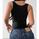 thumbnail image 4 of Camiseta Mujer Elasticada Sin Manga Acanalada Algodón Musculosa 7612, 4 of 4