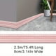 thumbnail image 3 of 1pc Self-Adhesive Flexible Foam Molding Trim, 90"x 3" 3D Sticky Decorative Wall Trim Lines Skirting Baseboard Border, Waterproof Wallpaper For Living Room And Home Decorations, 3 of 3