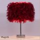 thumbnail image 2 of Lámpara de Mesa Etiger Feather Rojo Vino 31-35 cm, 2 of 6