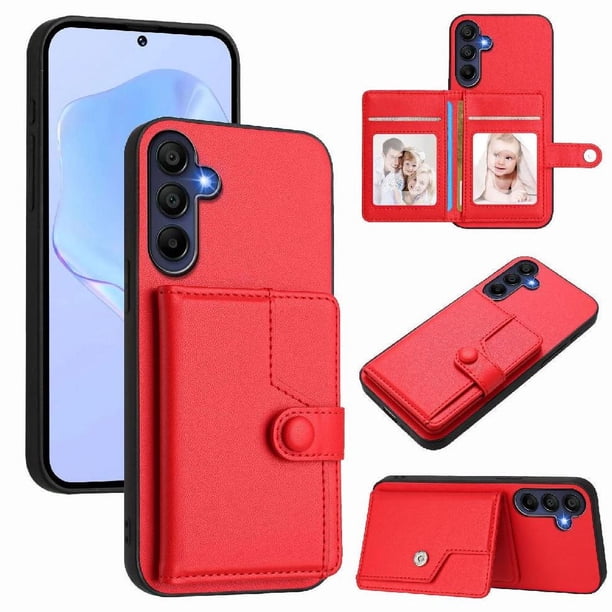FOXDOCK Funda para SAMSUNG Galaxy A16 con Bloqueo RFID - Diseño Elegante con Cierre de Botón