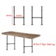 thumbnail image 2 of Patas para muebles Mdjwjj de tubo industrial, 97 cm de alto, 36 cm de ancho, negras, 2 of 7