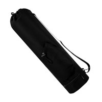 Magideal - Bolsa Para Esterilla De Yoga Con Cordón, Bolsa De Almacenamiento Multifuncional Para Adultos, Soporte Para Esterilla De Yoga Para Entrenamiento De Eje Negro