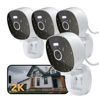 Cámara De Seguridad Famviva 2K, Exterior/Interior, Impermeable, Blanca