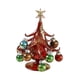 thumbnail image 2 of Figuras En Miniatura De Adornos De árbol De Navidad De Cristal Rojo Para Escritorio De Fiesta, 2 of 5