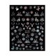 thumbnail image 1 of Navidad Nail Art Stickers Autoadhesivo Nails Calcomanías DIY DH-195 Plata, 1 of 5