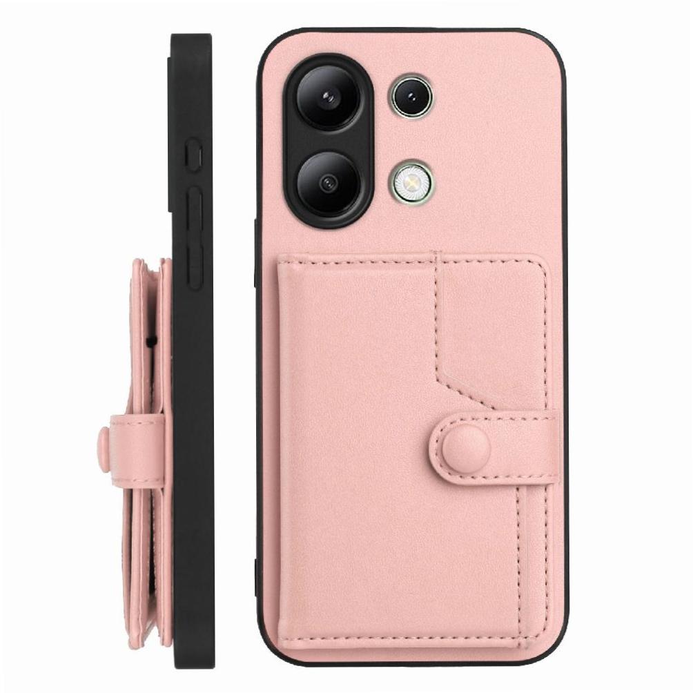 Foxdock Funda Para Xiaomi Redmi Note 13 4G Con Bloqueo Rfid - Diseño Elegante Con Cierre De Botón