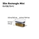 thumbnail image 3 of Recipiente OXO Good Grips POP Slim Rectangular Mini de 380 ml, 3 of 9