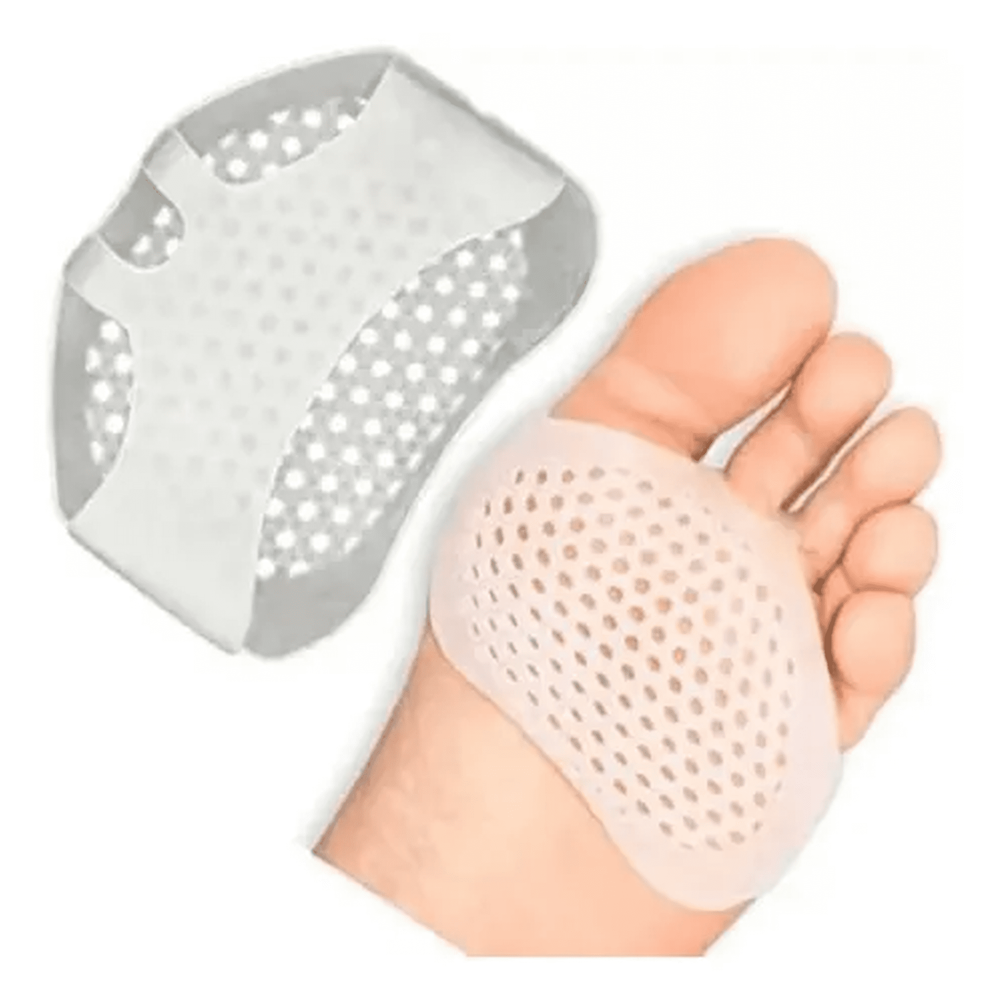 Genérico - Plantilla Metatarso Gel Planta Pie Cojin Silicona Par