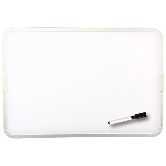 Pizarrón magnético de borrado en seco de 2 caras Flipside 30 x 45 cm con marcador