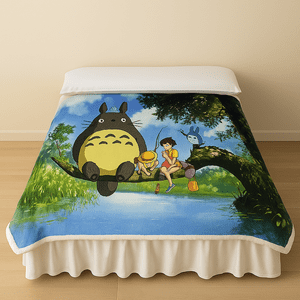 Sintec Chile - Cobertor Sherpa Totoro 1.5 Plazas