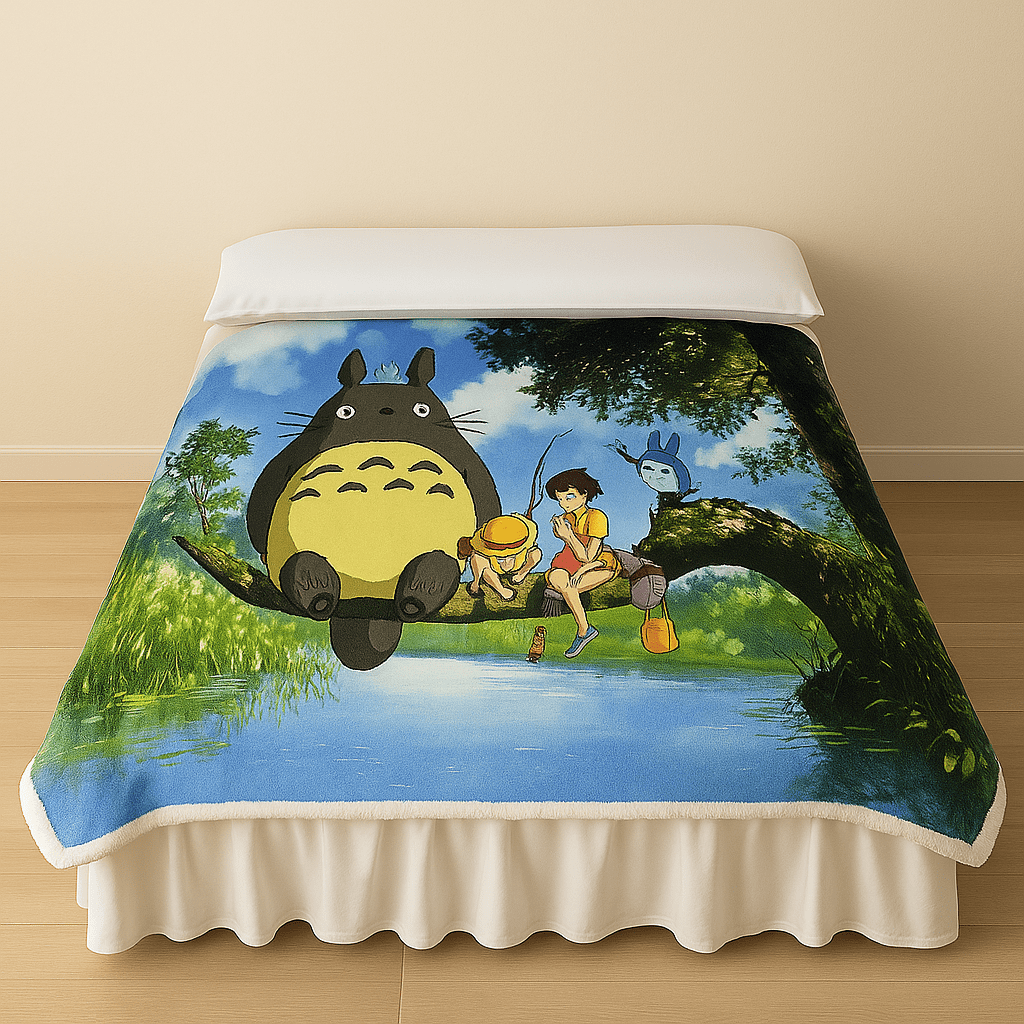 Sintec Chile - Cobertor Sherpa Totoro 1.5 Plazas