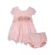 thumbnail image 1 of Vestido Bebé Niña Tul Bordado Rosas Rosado Pillin, 1 of 3