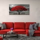 thumbnail image 1 of 1pc Black And White Red Maple Painting, Large Mangrove Landscape Printed Canvas Wall Art Decor, For Living Room Bedroom Office Home Wall Decoration, No Frame, 24*36in, 1 of 2