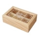 thumbnail image 3 of Caja De Té De Madera, Caja De Almacenamiento De Té, Cofre De Almacenamiento De Madera, 6 Rejillas, Pequeña Caja De Madera, 3 of 5