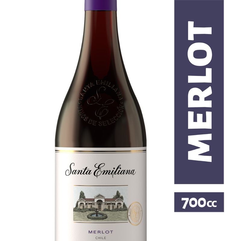 Vino Tinto Santa Emiliana Merlot Botella
