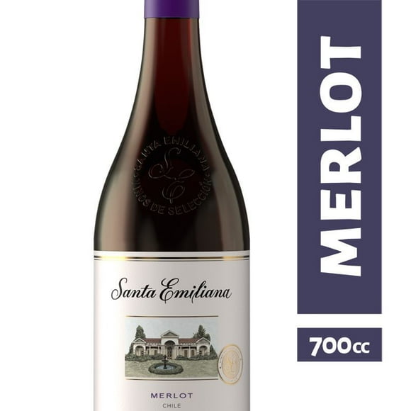 Vino Tinto Santa Emiliana Merlot Botella, 700 cc