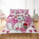 thumbnail image 1 of Marie Cat Cute Cartoon Bed Set,3D Printing Bedding Set,For Kids Adult Girls Boys Bed Sheets, 1 of 5