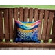 thumbnail image 2 of Almohada Decorativa Con Coloridos Acianos Azules, 2 of 6