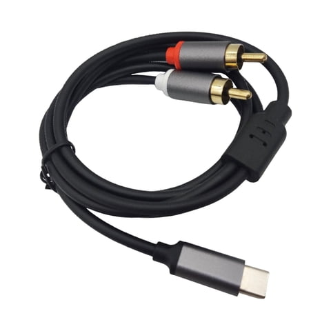 Magideal - Cable Tipo C A 2 Rca Conector De Cable Auxiliar