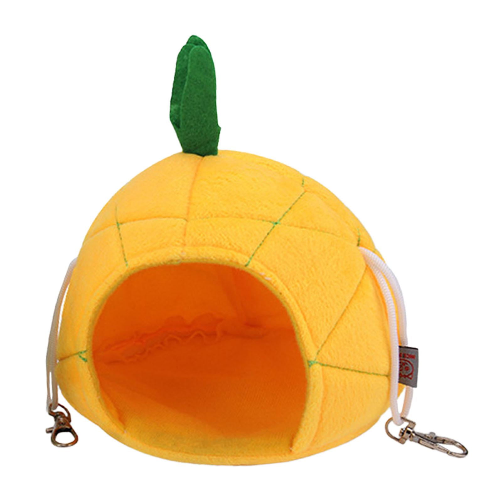 Ioensy - Hamaca Para Hámster, Cama, Cabaña Para Hámster, Nido Para Dormir Para Ardilla, Juego De Animales Pequeños, Piña Amarilla