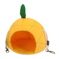 Ioensy - Hamaca Para Hámster, Cama, Cabaña Para Hámster, Nido Para Dormir Para Ardilla, Juego De Animales Pequeños, Piña Amarilla