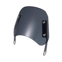 Ioensy - Parabrisas De Motocicleta Vintage De Repuesto, Fácil De Instalar, Con Soporte De Montaje, Color Gris