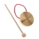 thumbnail image 4 of Platillo De Instrumento Tradicional De Gong De Mano De Metal Con Martillo De Juego Redondo De 10 Cm, 4 of 5