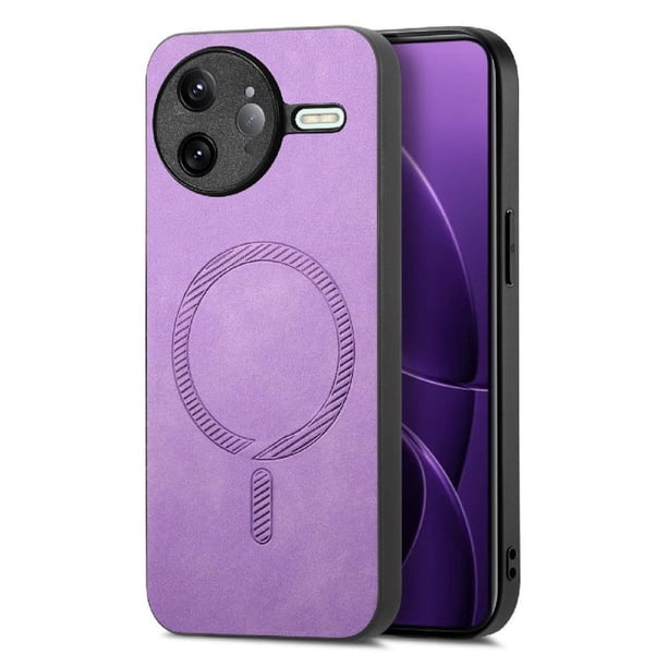 Magnetic Slim Case for Xiaomi Redmi K80 Pro with Camera Guard & Anti-Scratch Back Purple