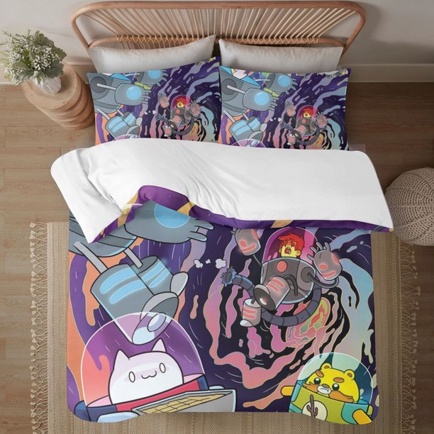 Bravest Woriors 3-Piece Bedding Set For Kids Boys Girls Adult Cartoon Warm Cute Fashion Holiday Present Gift Bed Sheets