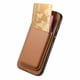 thumbnail image 3 of Funda de Cuero Magnética con Tarjetero para iPhone 16 Plus Cubierta Delgada Marrón, 3 of 5