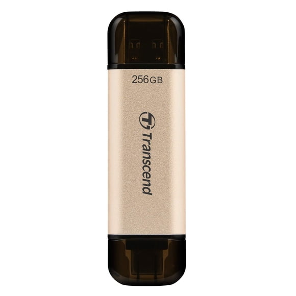 Unidad flash Transcend de 256 GB con doble USB C para iPhone/iPad/Mac