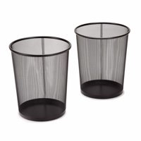 Malla De Acero Trashcan Seville Classics, 6 L, Negra (Paquete De 2)