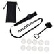 thumbnail image 4 of Bolsa de almacenamiento para Kazoo con cordón, instrumento musical con membranas para espectáculos, presentaciones y regalos para amantes de la música negro, 4 of 5