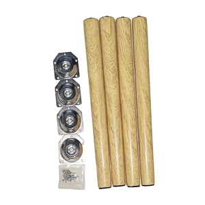 Magideal - 4 Piezas Patas De Escritorio Madera Para Mesa De Café Sofá Mesa Auxiliar Silla Diseño Moderno Fácil Instalación Adecuado Para Sala De Estar Dormitorio 60Cm