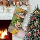 thumbnail image 1 of El Chavo del Ocho Tema: Calcetines de Navidad, fino lino blanco para colgar en escaleras y chimenea, decoración navideña para el hogar, regalo de Navidad. 45cm × 32cm, 1 of 5