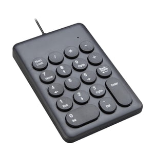 Bothyi - Usb 18 Teclas Numpad Teclado Universal Durable Plug And Play Elegante Negro