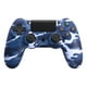 thumbnail image 1 of Juego de mandos inalámbricos con cable USB para P4, P-4 Slim, P-4 Pro y PC, azul camuflaje, 1 of 5