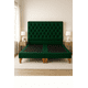 thumbnail image 3 of Cama 2 plaza  Capitoné + Respaldo 2P Capitone Verde  + Colchón 2P Mery Desing, 3 of 9